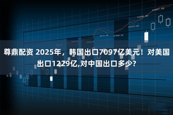 尊鼎配资 2025年，韩国出口7097亿美元！对美国出口1229亿,对中国出口多少?